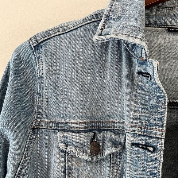 Celebrity Pink Cropped Denim Jacket | Size Medium - Picture 4 of 7